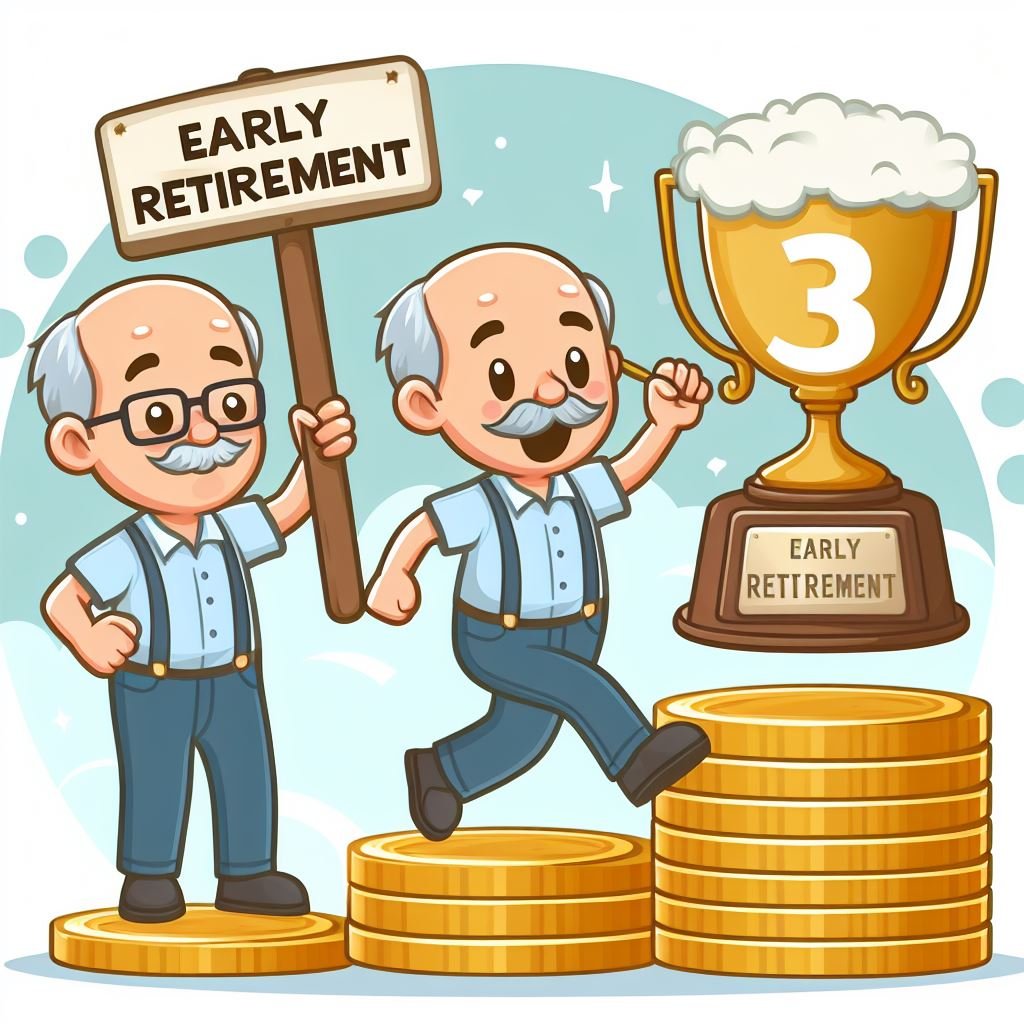 Achieving early retirement step by step at a time in 3 years