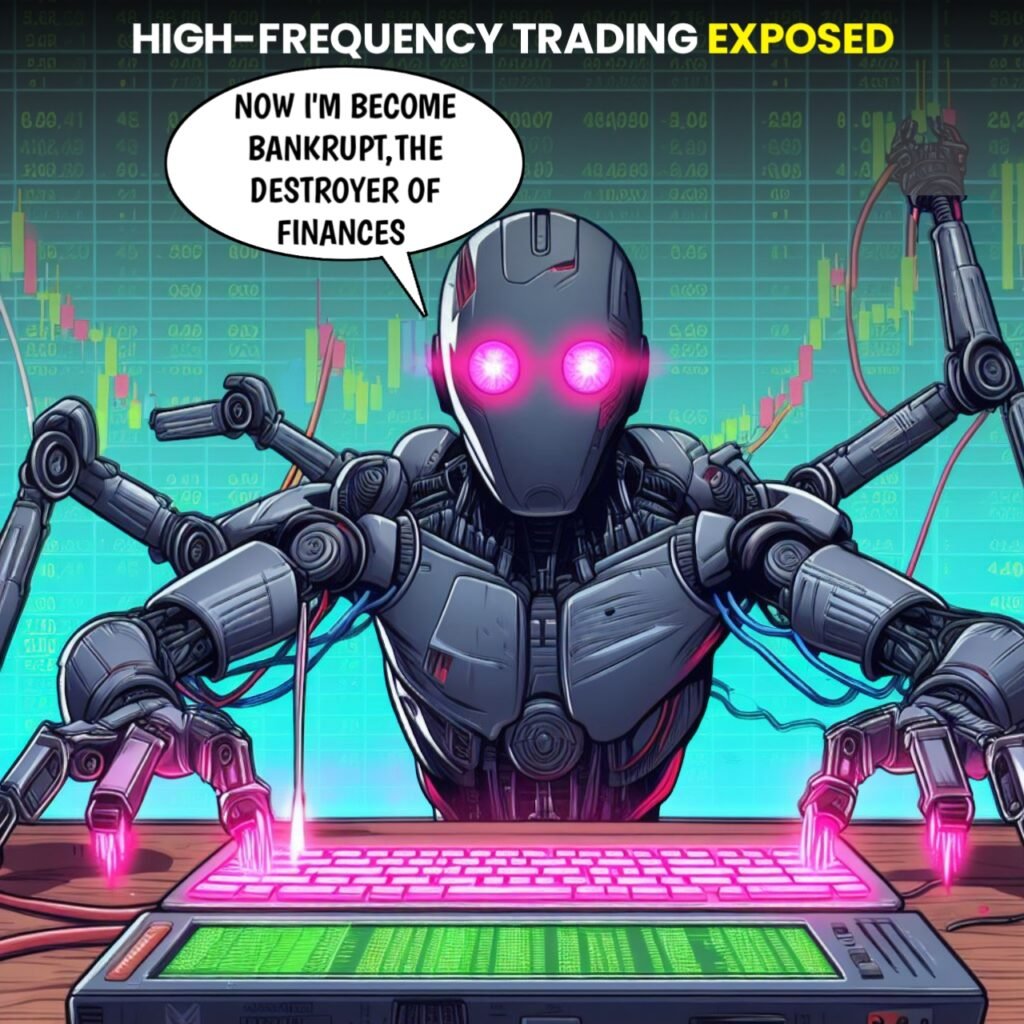 High-Frequency Trading Exposed, The robo-investor saying "now I'm become bankrupt, the destroyer of finances"