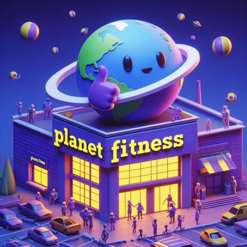 An image that shows Planet Fitness identity