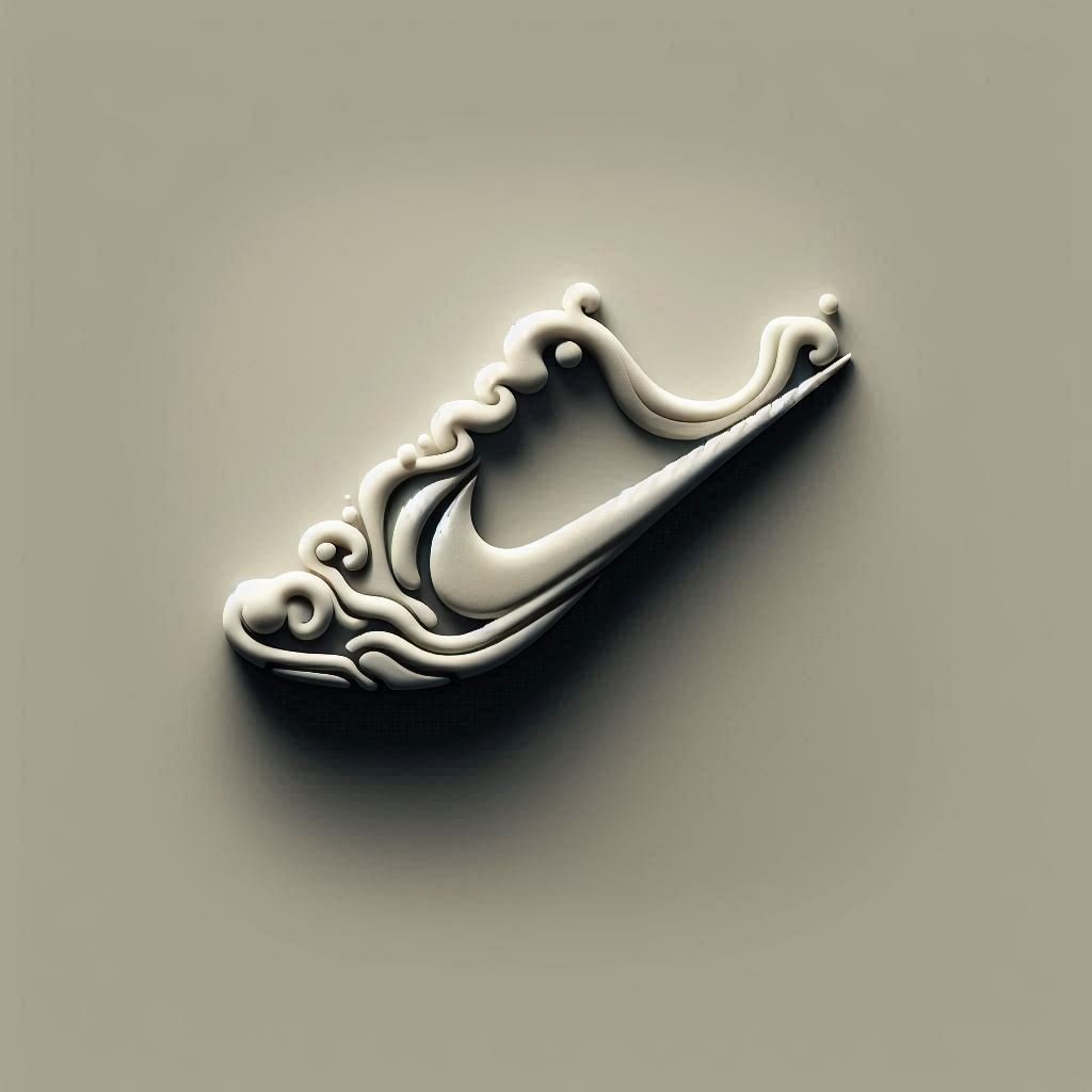 A shoe represents Nike logo in a great way